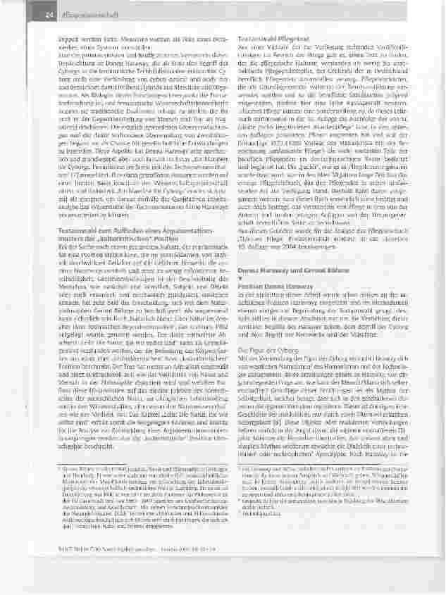 Vorschauseite 4: Im Spannungsfeld zwischen Natur und Technik: Pflege als Bewahrerin des natürlichen Körpers?