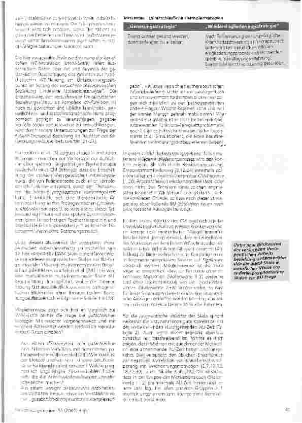 Vorschauseite 5: Eine neue Skala zur Erfassung der beruflichen Wiedereingliederungsmotivation (BWM-Skala) im Case Management psychisch kranker Erwerbstätiger