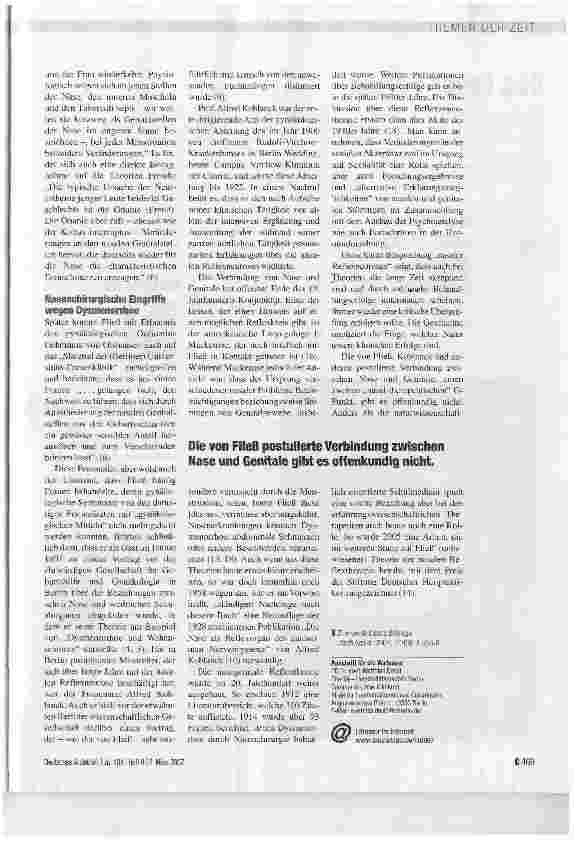 Vorschauseite 3: Die nasogenitale Reflextheorie