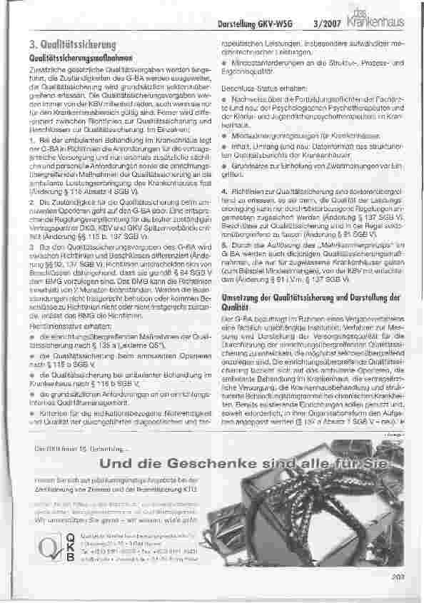 Vorschauseite 5: GKY-WSG: Darstellung der krankenhausrelevanten Regelungen