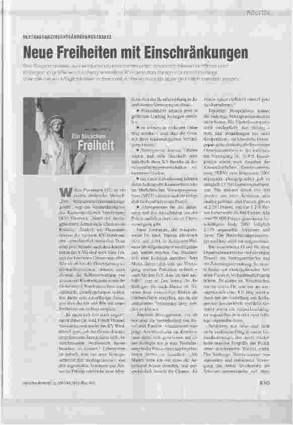 Vorschauseite 1: Neue Freiheiten mit Einschränkungen