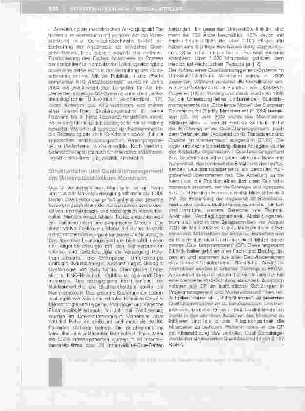 Vorschauseite 4: Qualitätsmanagement und KTQ-Zertifizierung in der Anästhesiologie