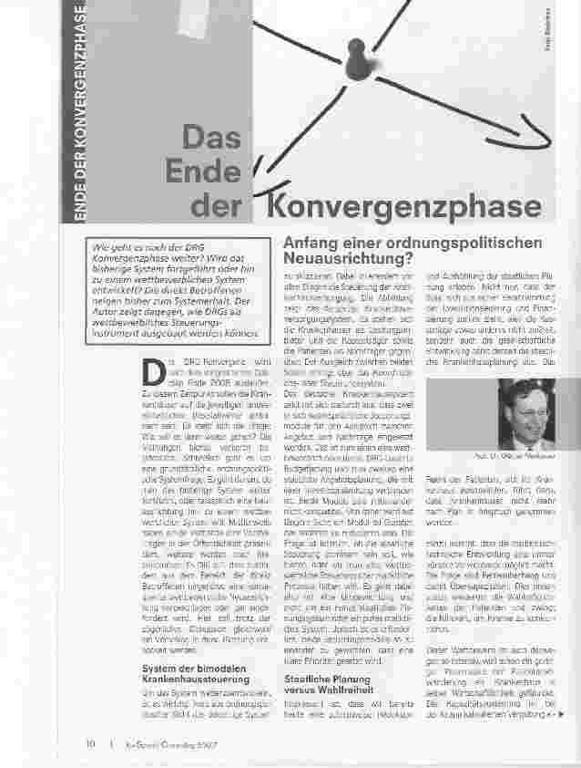 Vorschauseite 1: Das Ende der Konvergenzphase