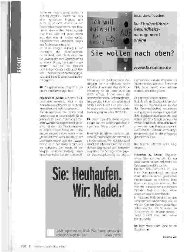 Vorschauseite 2: Sanierungsbeitrag: Krankenhäuser sollten klagen