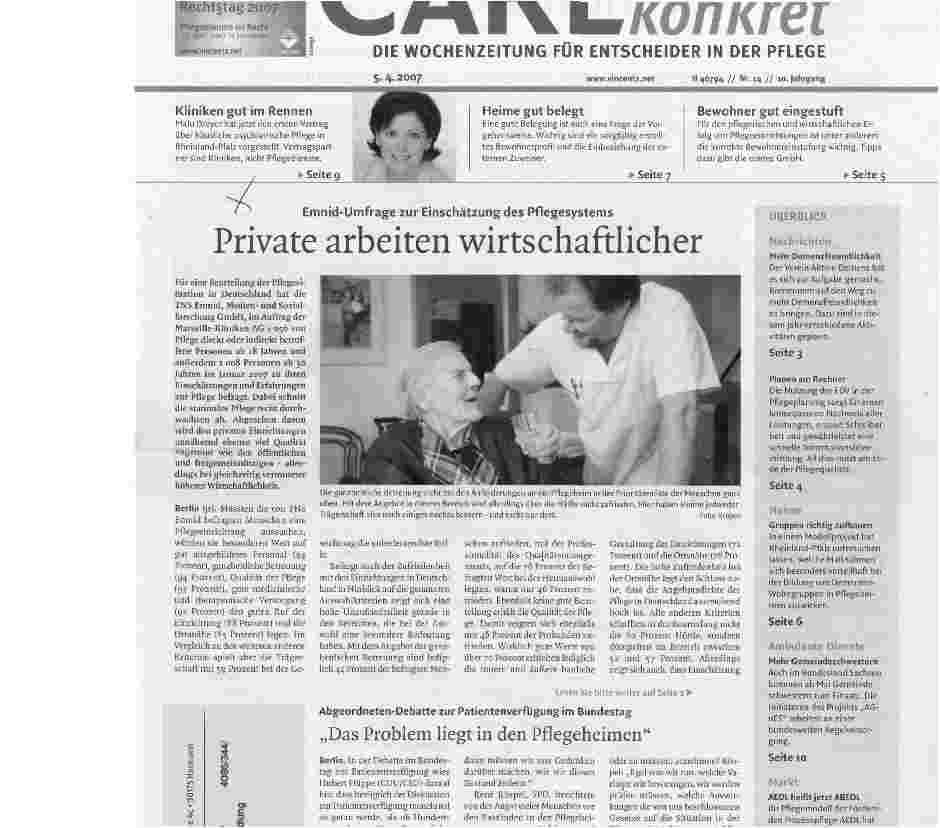 Vorschauseite 1: Private arbeiten wirtschaftlicher