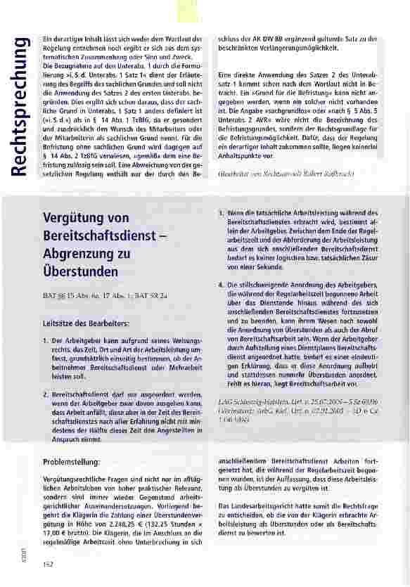 Vorschauseite 5: Befristeter Arbeitsvertrag - Zitiergebot
