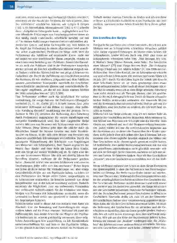 Vorschauseite 3: Mütter sprechen über ihre an Schizophrenie erkrankten Kinder: eine Performance-Autoethnografie