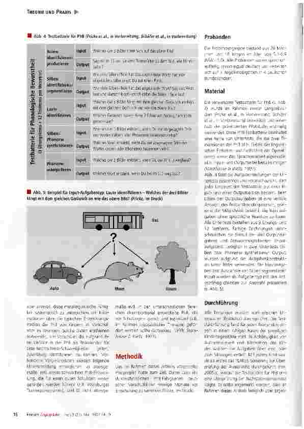 Vorschauseite 3: Phonologische Bewusstheitsfähigkeiten deutschsprachiger Vorschulkinder - eine Pilotstudie