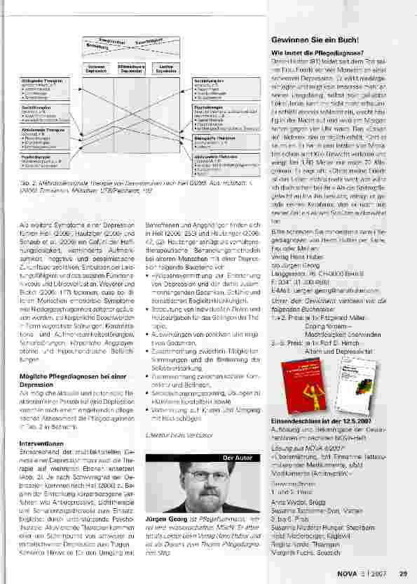 Vorschauseite 3: Depressionen - Assessment und Pflegediagnosen
