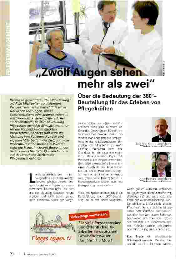 Vorschauseite 1: Zwölf Augen sehen mehr als zwei