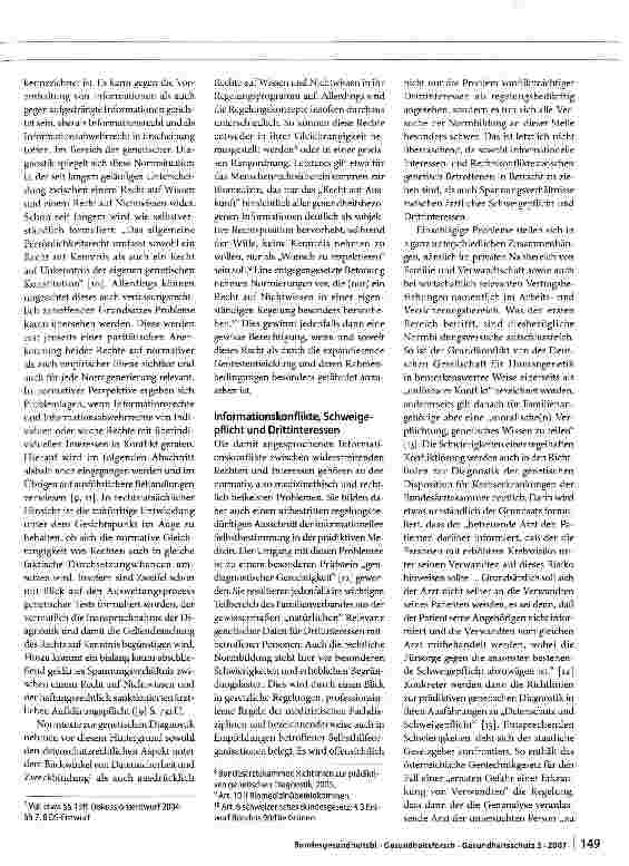 Vorschauseite 5: Gendiagnostik als Gesetzgebungsprojekt