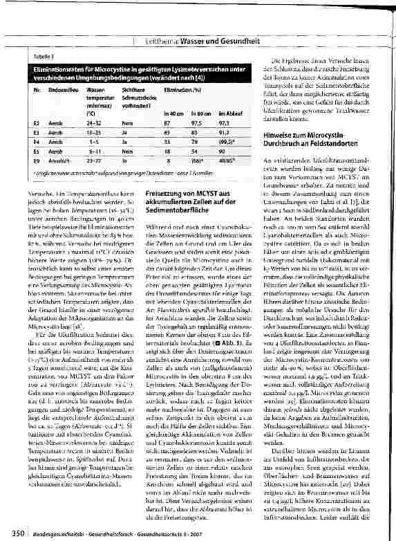 Vorschauseite 5: Cyanobakterientoxine bei der Uferfiltration