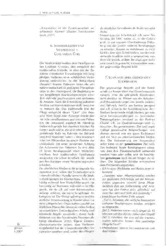 Vorschauseite 3: KOOPERATION ZWISCHEN PFLEGENDEN UND ÄRZTEN