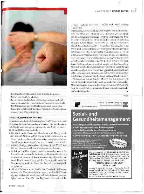 Vorschauseite 2: Gewaltfrei - Deeskalation lernen