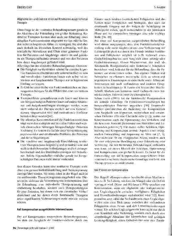 Vorschauseite 5: NeuroRehabilitation: Auf dem Weg zu einem einheitlichen Behandlungsansatz