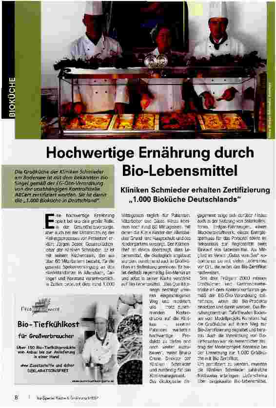 Vorschauseite 1: Hochwertige Ernährung durch Bio-Lebensmittel