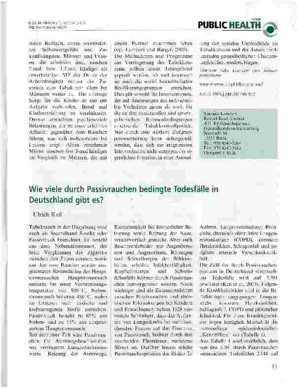 Vorschauseite 3: Rauchen und soziale Ungleichheit