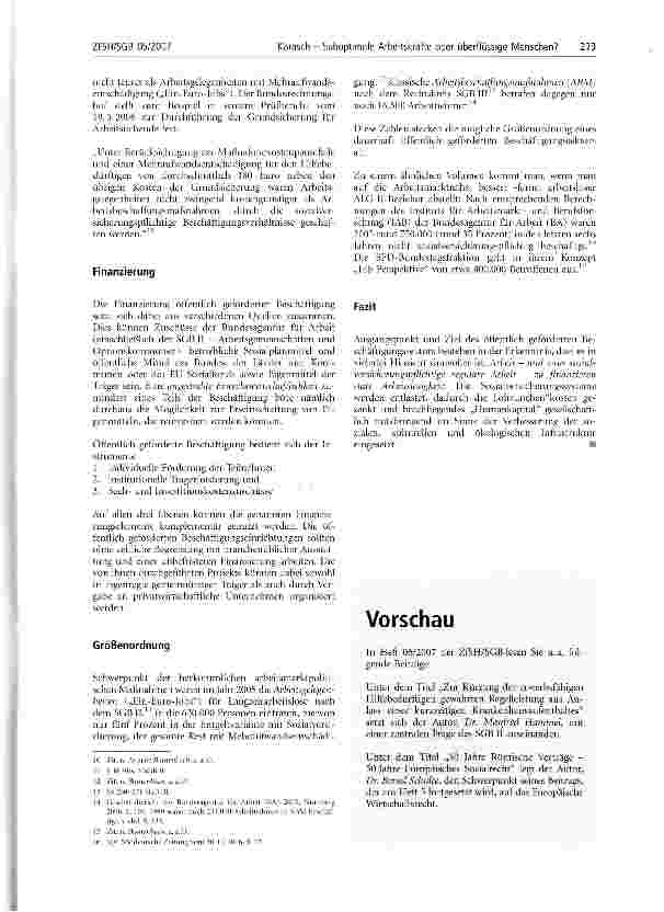 Vorschauseite 3: Suboptimale Arbeitskräfte oder überflüssige Menschen? Plädoyer für einen unbefristeten Zweiten Arbeitsmarkt