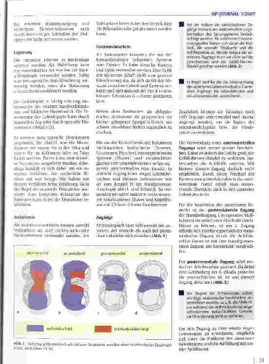 Vorschauseite 2: Arthroskopie an Ellenbogengelenk und oberem Sprunggelenk