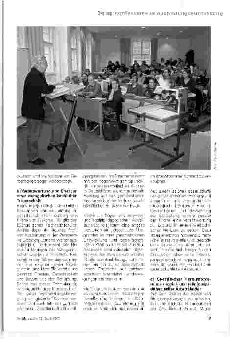 Vorschauseite 6: Globales Lernen an Evangelischen Fachhochschulen