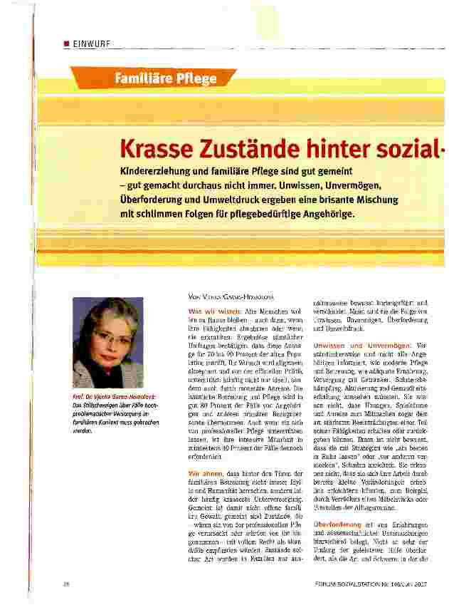 Vorschauseite 1: Krasse Zustände hinter sozialidyllischer Kulisse