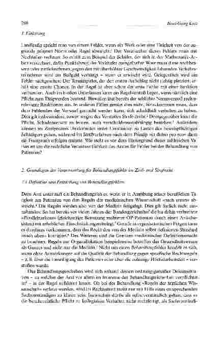 Vorschauseite 2: Rechtliche Grundlagen der Arzthaftung für Behandlungsfehler