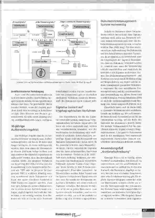 Vorschauseite 2: Digitale Signatur kann schon heute eingeführt werden