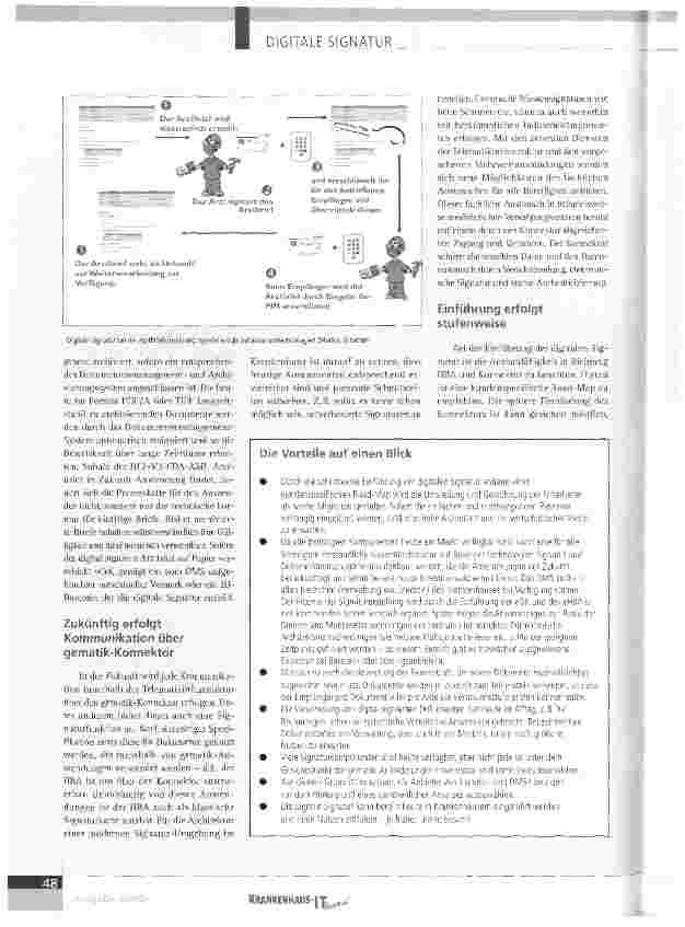 Vorschauseite 3: Digitale Signatur kann schon heute eingeführt werden