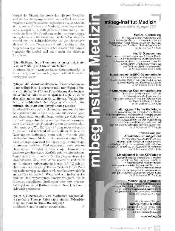 Vorschauseite 4: Von Behring und Röntgen sind Programm