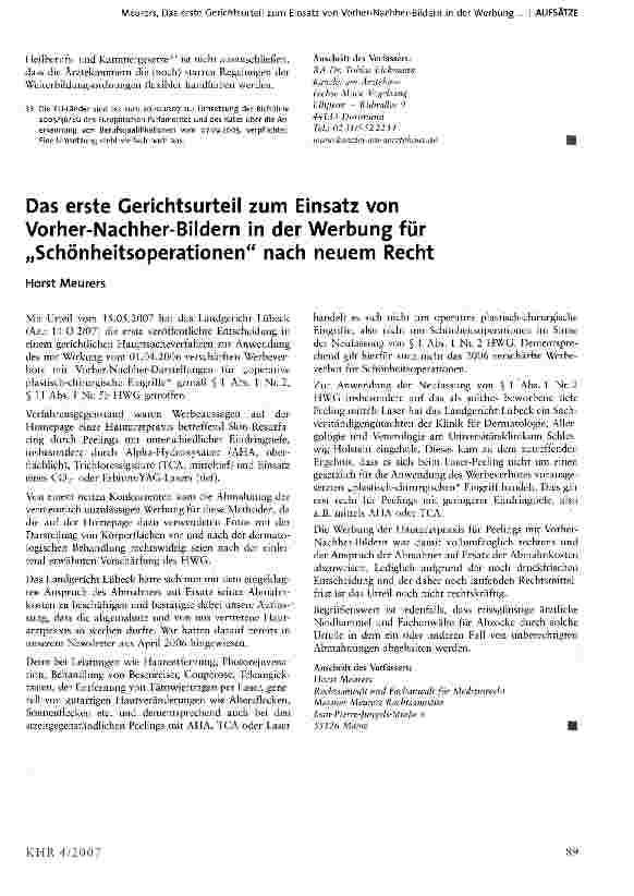 Vorschauseite 5: Aktuelle Tendenzen zu verpflichtenden Anwesenheitszeiten für weiterzubildende und weiterbildungsbefugte Ärzte