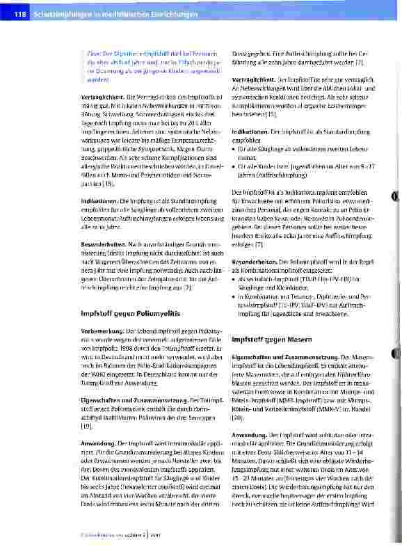 Vorschauseite 6: Schutzimpfungen in medizinischen Einrichtungen