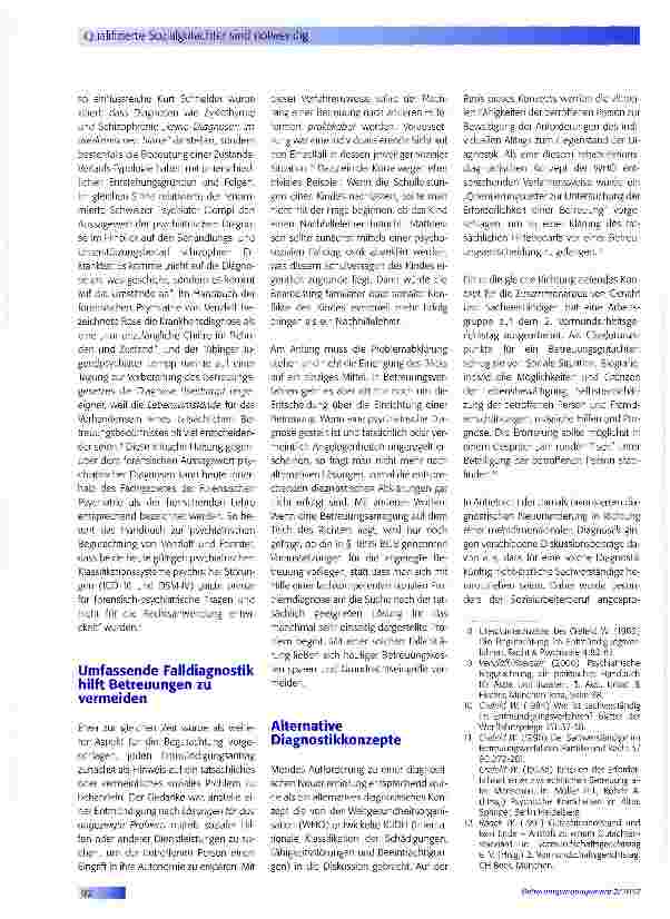 Vorschauseite 3: Qualifizierte Sozialgutachter sind notwendig