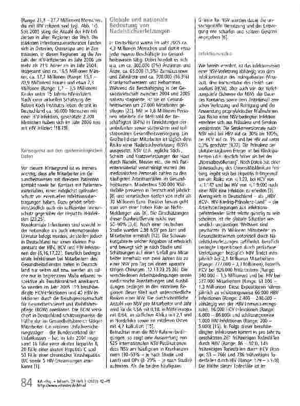 Vorschauseite 3: Gefährdungspotenzial durch Nadelstichverletzungen: Eine internationale Herausforderung