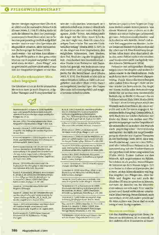 Vorschauseite 4: Empathie in der Pflege - ihre Dimensionen und Bedeutung für Patienten mit Krebs