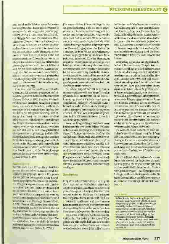 Vorschauseite 5: Empathie in der Pflege - ihre Dimensionen und Bedeutung für Patienten mit Krebs