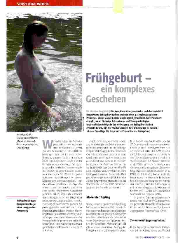 Vorschauseite 1: Frühgeburt - ein komplexes Geschehen