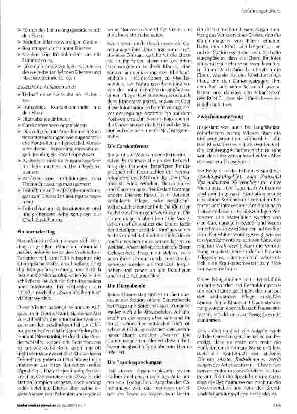 Vorschauseite 3: Entlassungsmanagement in der Neonatologie