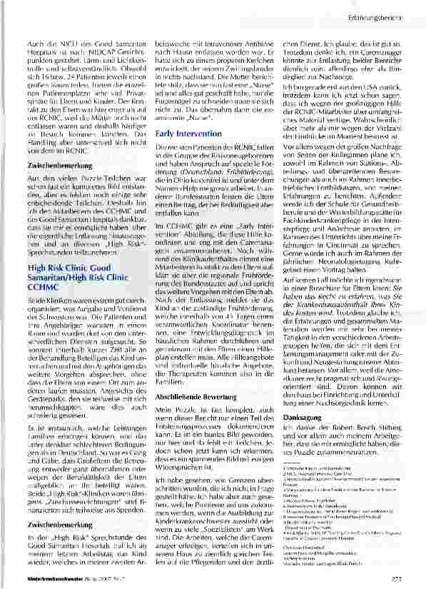Vorschauseite 5: Entlassungsmanagement in der Neonatologie