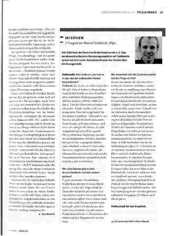 Vorschauseite 3: Lücken in der palliativen Versorgung schließen