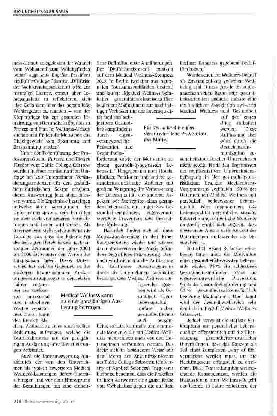 Vorschauseite 2: Medical Wellness als physische und psychische Bereicherung