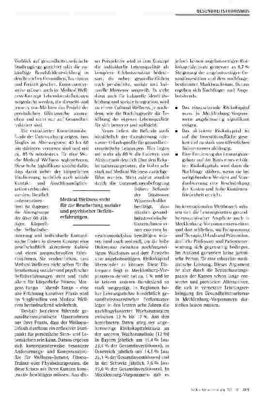 Vorschauseite 3: Medical Wellness als physische und psychische Bereicherung