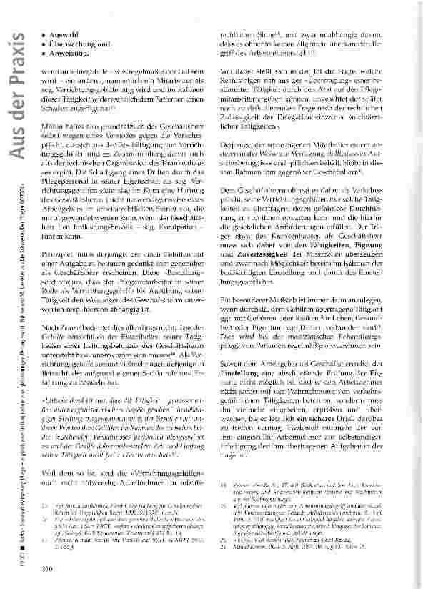 Vorschauseite 4: Standortbestimmung Pflege -zugleich eine Stellungnahme zum gleichnamigen Beitrag von H. Böhme und M. Hasseler in Die Schwester/ Der Pfleger 08/2006 (2. Teil)