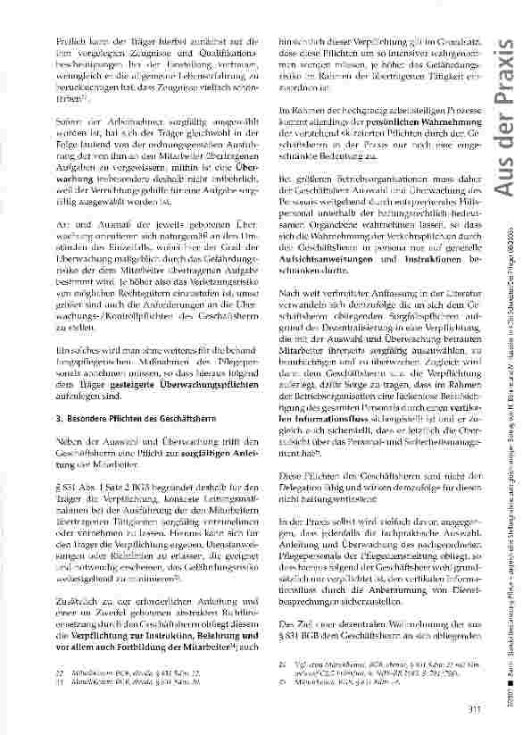 Vorschauseite 5: Standortbestimmung Pflege -zugleich eine Stellungnahme zum gleichnamigen Beitrag von H. Böhme und M. Hasseler in Die Schwester/ Der Pfleger 08/2006 (2. Teil)