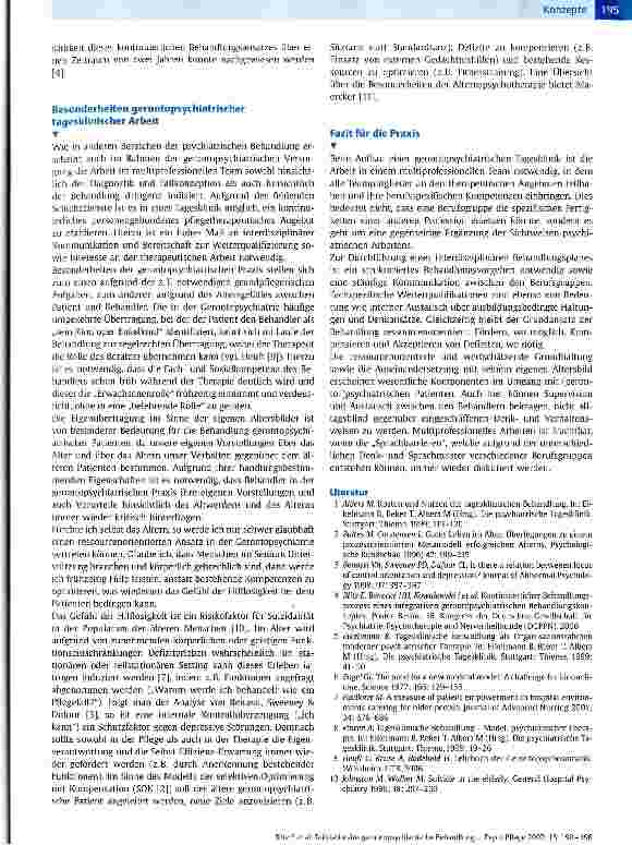 Vorschauseite 6: Teilstationäre gerontopsychiatrische Behandlung ein multiprofessionelles Konzept zur Behandlung psychiatrischer Erkrankungen älterer Menschen
