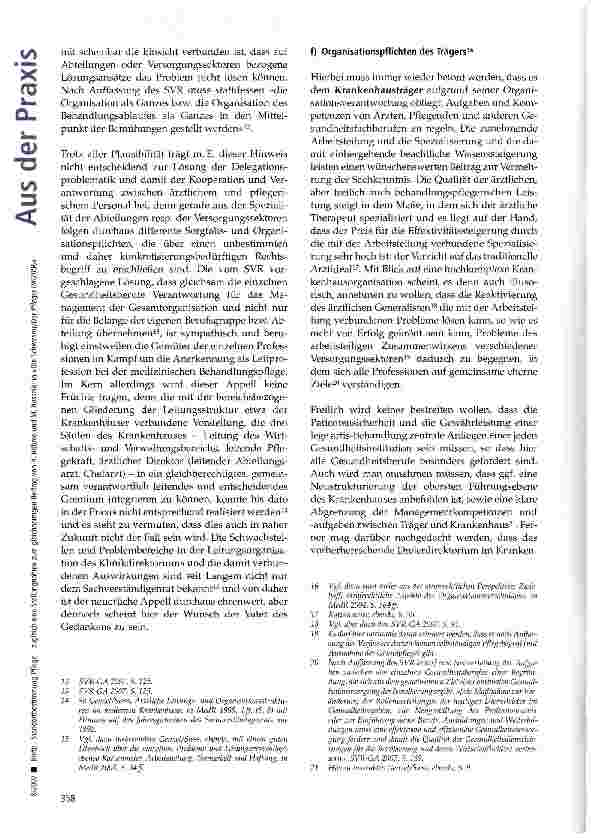 Vorschauseite 3: Standortbestimmung Pflege