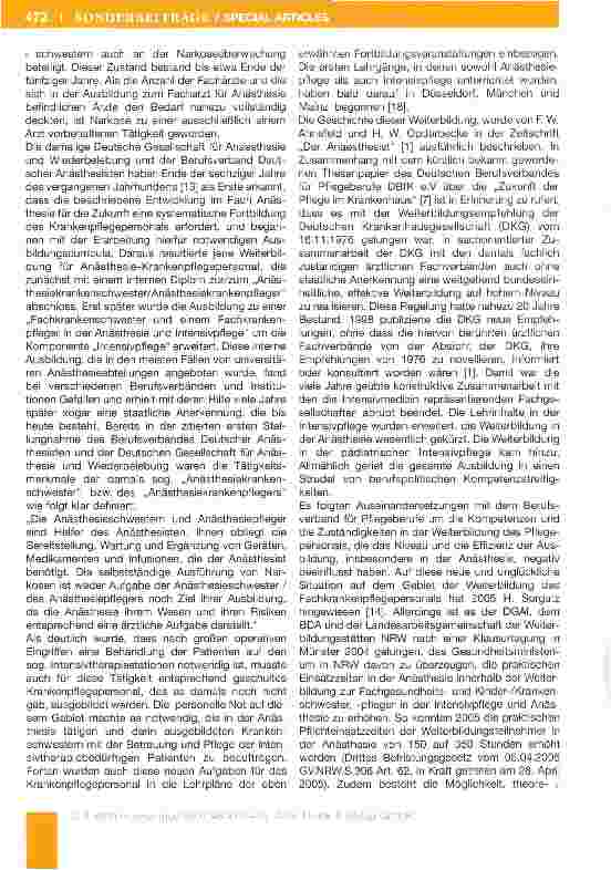 Vorschauseite 2: Arzt oder technischer Assistent? - Zur Geschichte der Beteiligung des Krankenpflegepersonals bei der Durchführung von Narkosen in der Bundesrepublik Deutschland
