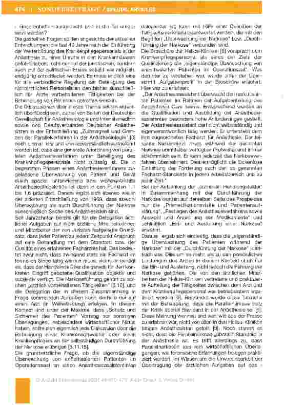 Vorschauseite 4: Arzt oder technischer Assistent? - Zur Geschichte der Beteiligung des Krankenpflegepersonals bei der Durchführung von Narkosen in der Bundesrepublik Deutschland