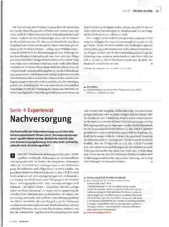 Vorschauseite 2: Schmerzensgeld nach Darmverletzung