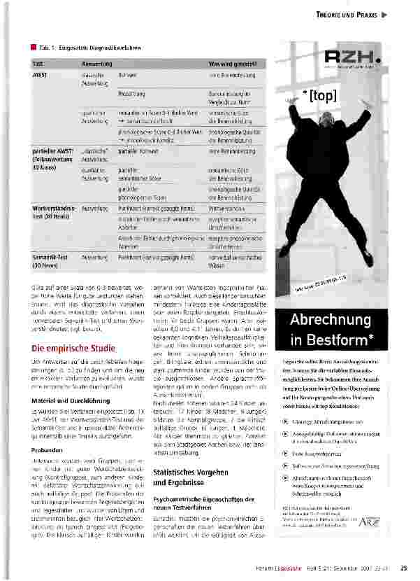 Vorschauseite 4: Modellgeleitete Diagnostik bei lexikalischen Spracherwerbsstörungen
