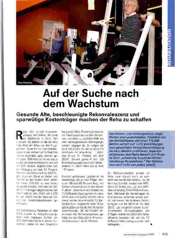 Vorschauseite 1: Auf der Suche nach dem Wachstum